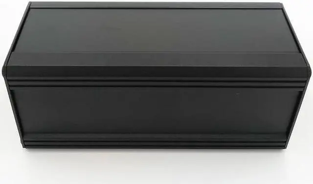 Alt view image 4 of 6 - Aluminum Box Heat Sink DIY 86Hx100Wx200D mm. Electronic Enclosure. Dust free temp flow. Flatpack ship.