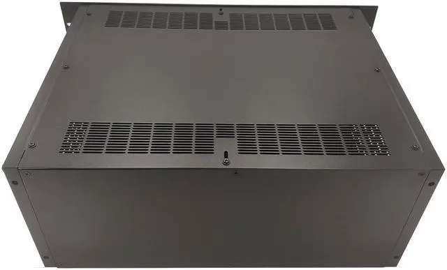 Alt view image 4 of 7 - 19" 4U-D2 Rack Mount cabinet Steel/Aluminum enclosure with mounting bar DIY