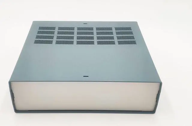Alt view image 2 of 7 - DIY Electronic Enclosure 2U 87 x 279 x 305 mm. Full Aluminum SLATE GREY