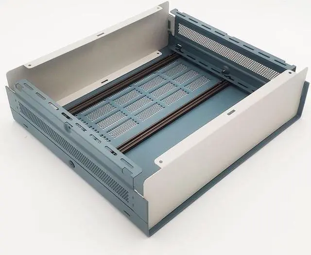 Alt view image 5 of 7 - DIY Electronic Enclosure 2U 87 x 279 x 305 mm. Full Aluminum SLATE GREY