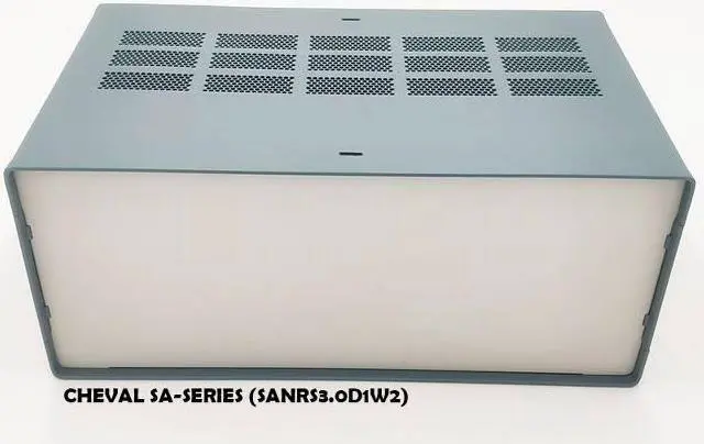 Alt view image 2 of 7 - DIY Electronic Enclosure 3U 131 x 178 x 305 mm. Full Aluminum SLATE GREY