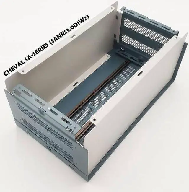 Alt view image 5 of 7 - DIY Electronic Enclosure 3U 131 x 178 x 305 mm. Full Aluminum SLATE GREY