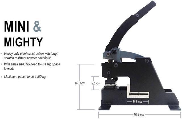 Alt view image 4 of 7 - Mini mighty hand punch press with 2 punch tips 1,500 kgf. ship world wide.