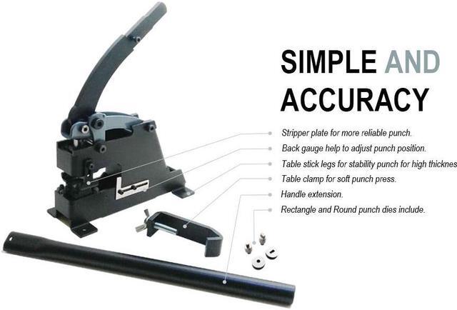 Alt view image 3 of 7 - Mini mighty hand punch press with 2 punch tips 1,500 kgf. ship world wide.