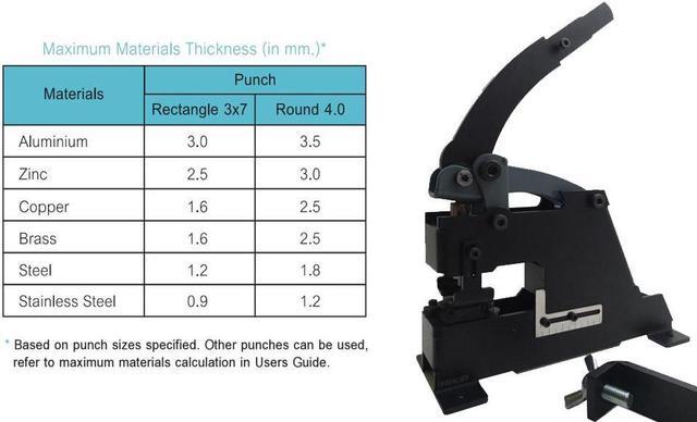 Alt view image 6 of 7 - Mini mighty hand punch press with 2 punch tips 1,500 kgf. ship world wide.