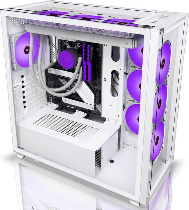 E-ATX PC Case Pre-Install 10 ARGB Fans, Mid Tower Gaming Case with Opening Tempered Side Door Desktop Computer Case Cases - Newegg.com