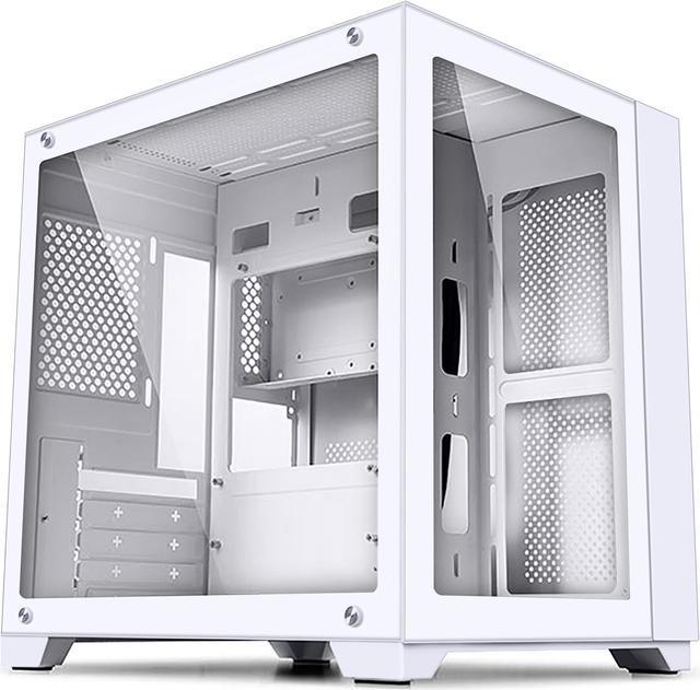 KEDIERS PC CASE Micro-ATX Mid Tower Case Tempered Glass Gaming Computer  Case (Fans are not Included)