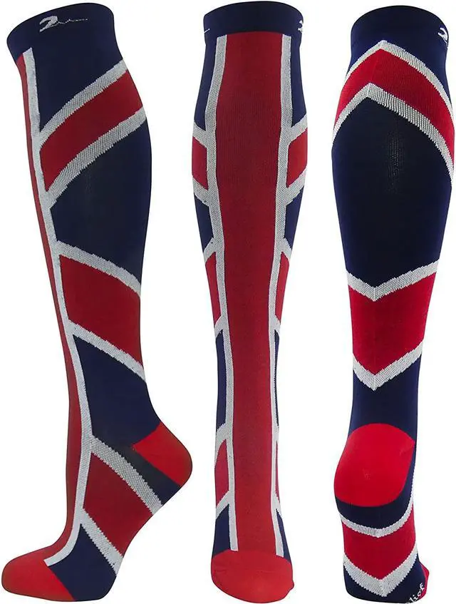 Alt view image 5 of 7 - Swell Relief Patriotic Graduated Moderate Compression Sock Set of 4 Pair. S/M