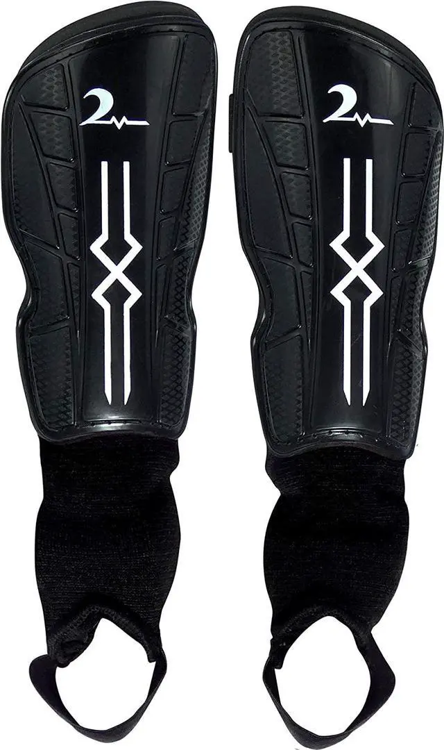 Main image of Swell Relief Soccer Shin Guards for Kids/Soccer Gear for Boys Girls/Protective Soccer Equipment/Adjustable Straps (Red, Medium)