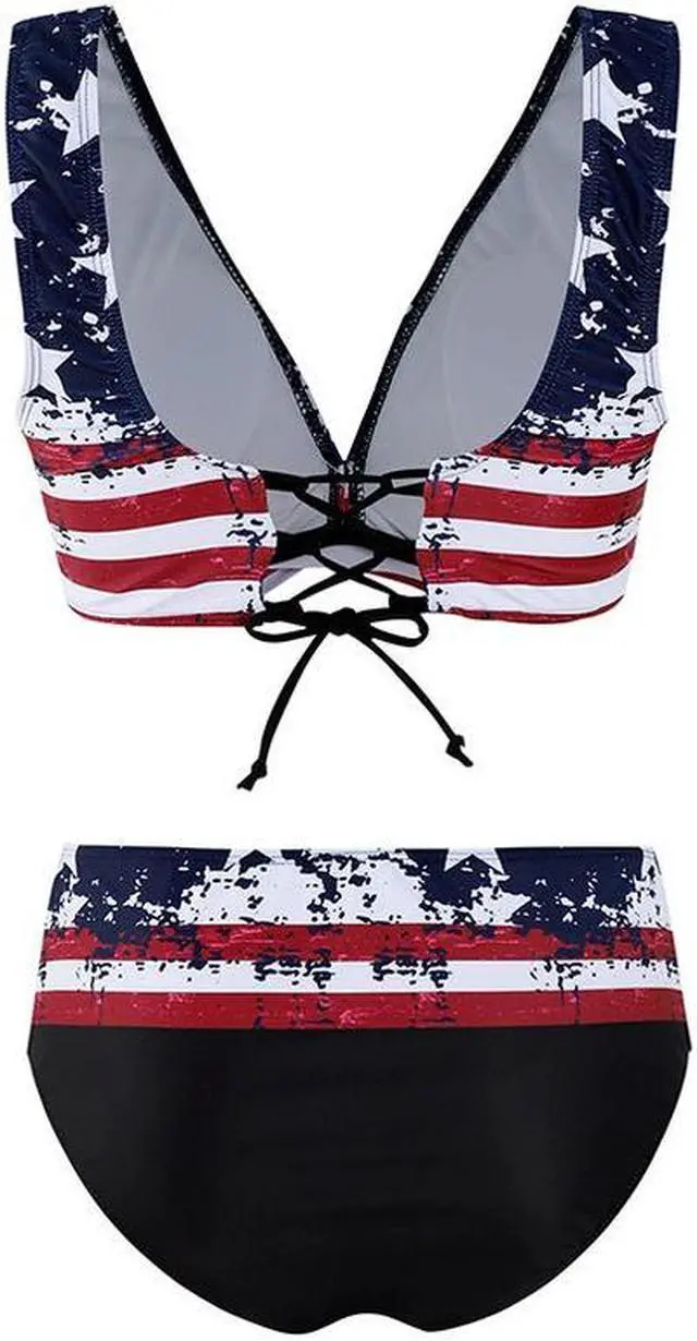 Alt view image 7 of 7 - 2 Piece Bathing Suits For Women, Trendy High Waisted Bikini Tankini Comfortable and Stylish – Multiple Colors and Designs – setO