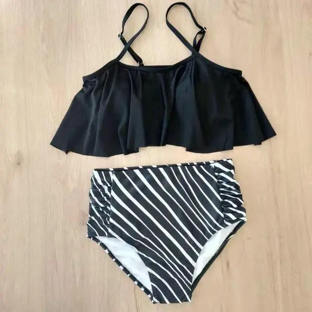Alt view image 5 of 7 - 2 Piece Bathing Suits For Women, Trendy High Waisted Bikini Tankini Comfortable and Stylish – Multiple Colors and Designs – SetE