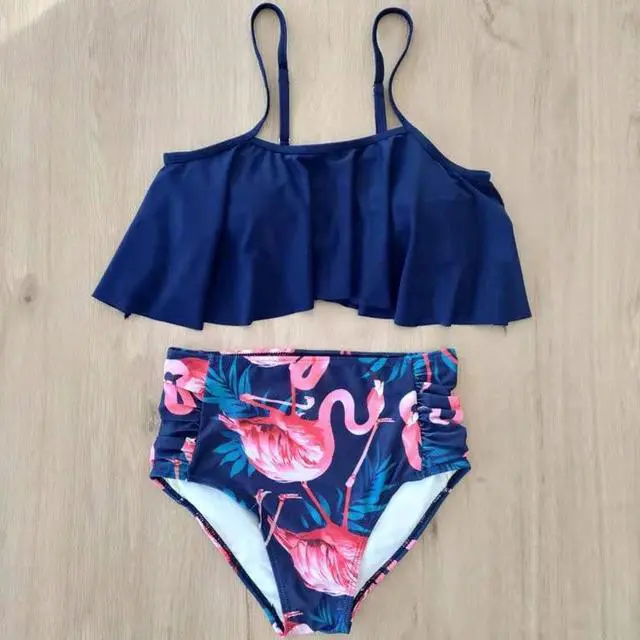 Alt view image 3 of 5 - 2 Piece Bathing Suits For Women, Trendy High Waisted Bikini Tankini Comfortable and Stylish – Multiple Colors and Designs – SetD