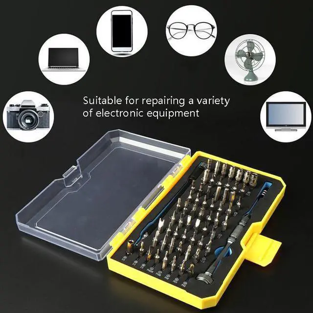 Alt view image 5 of 6 - 62 in 1 Screwdriver Combination Set Multi-Functional Precision Screw Computer Disassembly Hardware Tool