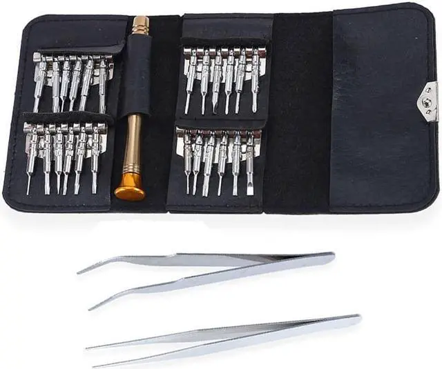 Alt view image 2 of 7 - 27 in 1 Magnetic Suction Portable Wallet Type Screw Driver Set Mobile Phone Tablet Maintenance Tool