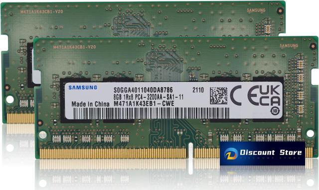 Samsung 16GB(2X8GB) Module MEMORY 1RX8 RAM DDR4 3200 Mhz SO DIMM