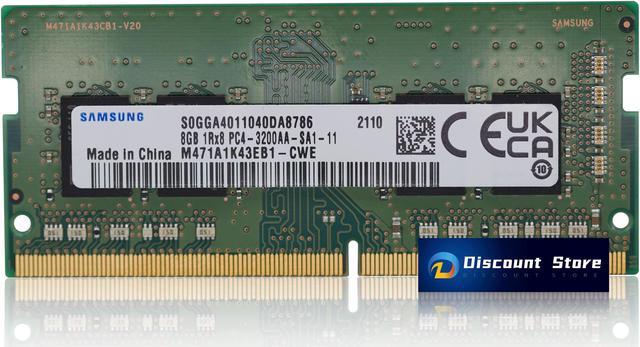 Samsung 8GB Module MEMORY 1RX8 RAM DDR4 3200 Mhz SO DIMM PC4-25600