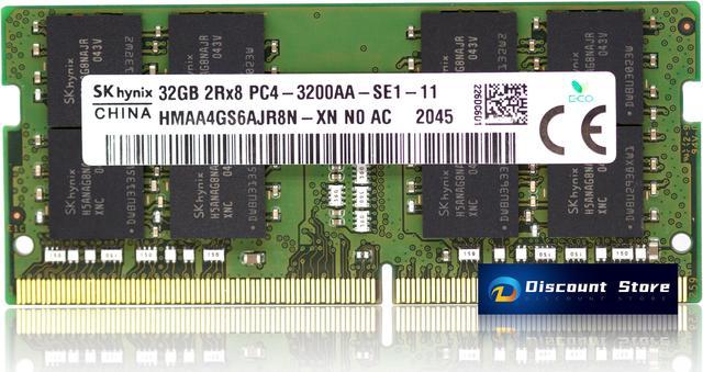 Hynix 32GB HMAA4GS6AJR8N-XN 2RX8 DDR4 3200MHz SODIMM 260-pin