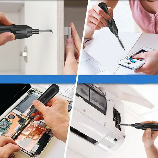 Alt view image 7 of 7 - 3.6V Electric Screwdriver Manual Automatic Integrated Multi-Function Charging Screwdriver Set, Classification: Aluminum Box Package