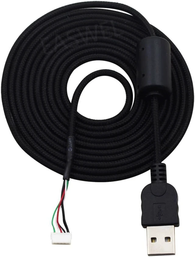 Cables Usb Raton Cable trenzado USB de 2m para ratón de juegos, reemplazo para Logitech ...