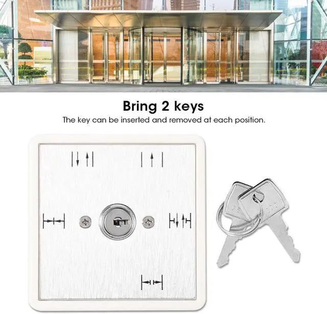 Main image of Key switch access control panel 5-position key switch Automatic sliding door Operating function Function selection On-Off