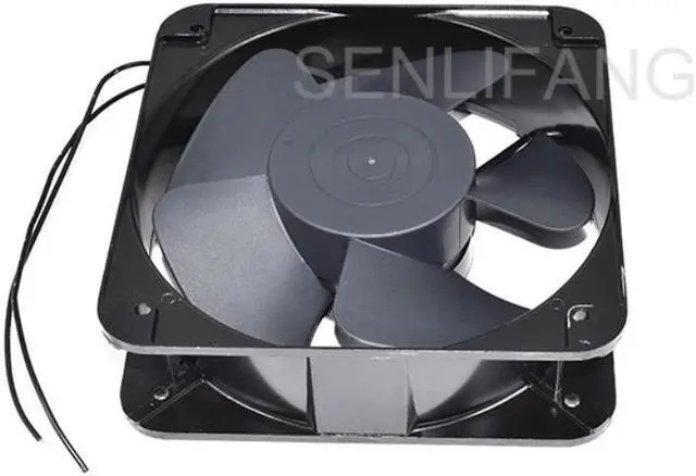 Alt view image 2 of 2 - Ventilador de refrigeración cuadrado GH20060HA2BL, CA 220V-240V, 0.45A, 50/60HZ, dos líneas, 220x220x60mm