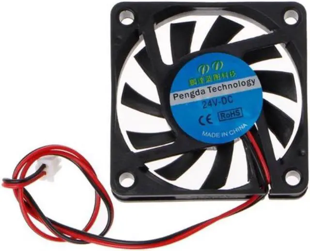 Main image of Ventilador de refrigeración de 2 pines para ordenador, sistema de refrigeración de 2 pines, de 24V CC, 60x60x10mm, 6010