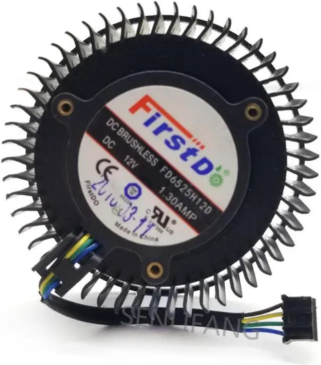 Main image of Se FD6525H12D 65mm 12V 1.3A 4 Pin de la tarjeta de vídeo ventilador para AMD Radeon R9 270 270X ventilador de enfriamiento de la tarjeta gráfica