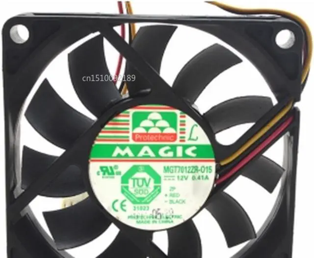 Main image of Genuino MGT7012ZR-O15 7015 12v 0.41A tercera línea vientos ventiladores de refrigeración de CPU 70*70*15mm