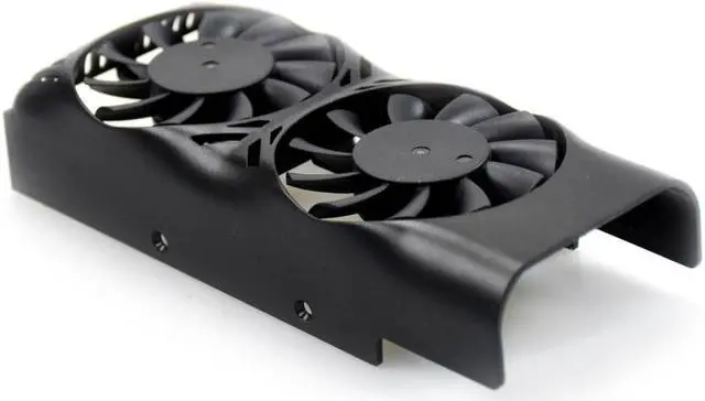Alt view image 2 of 3 - For MSI GeForce GTX 1050 2GT LP Graphics Card Cooling Double Fan With Frame 2pin