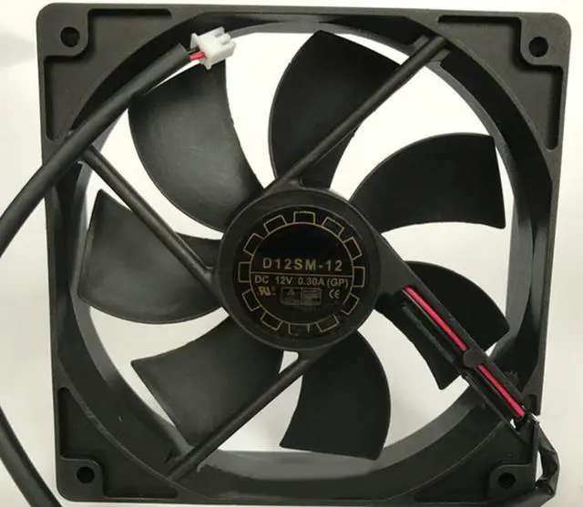 Main image of For Y.L.FAN D12SM-12 DC12V 0.30A 12025 Mute Cooling fan 2pin 120*120*25mm