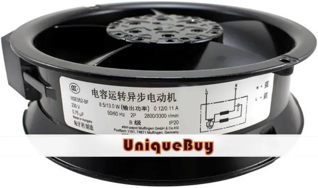 Alt view image 3 of 3 - Processor Cooler For W2E143-AA09-01 172*172*51mm AC230V 0.11/0.12A 8.5/13W Cooling Fan