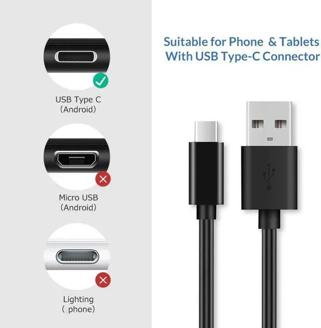 Alt view image 3 of 4 - Cable USB tipo C para móvil, cargador de teléfono móvil de carga rápida, Cable de datos tipo C para Huawei P40 Mate 30 Xiaomi Redmi, Cargador USB C de 2A 1m
