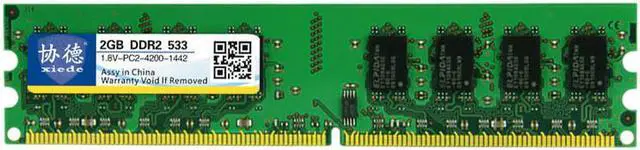 Alt view image 3 of 5 - Xiede Desktop Computer Memory Ram Module Ddr2 533 Pc2-4200 240Pin Dimm 53hz For /Amd