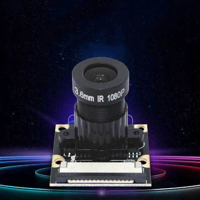 Alt view image 2 of 5 - Camera Module 1080P 5 Million Pixels 1.8 Aperture 75° Wide Angle OV5647 Chip for Raspberry Pi 2/4/3B+