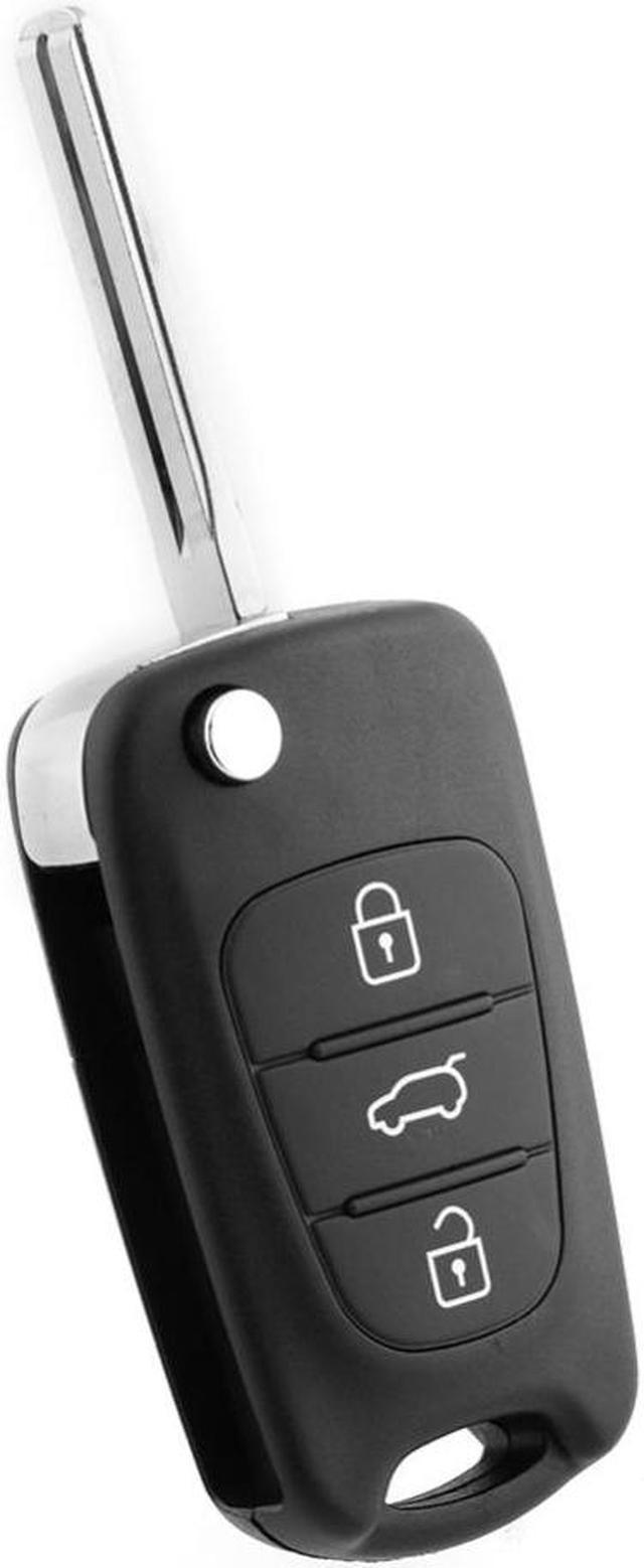 Comprar Carcasa de llave de coche de repuesto de entrada de 2 botones con  llave abatible de coche sin cortar apta para Citroen C2 C3 C4 C5 C6
