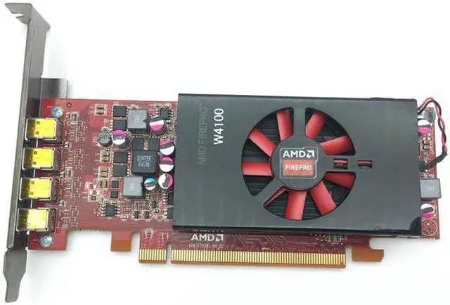 Main image of Pulled FirePro W4100 2G GDDR5 128bit with 4 Mini-DP Graphics Card