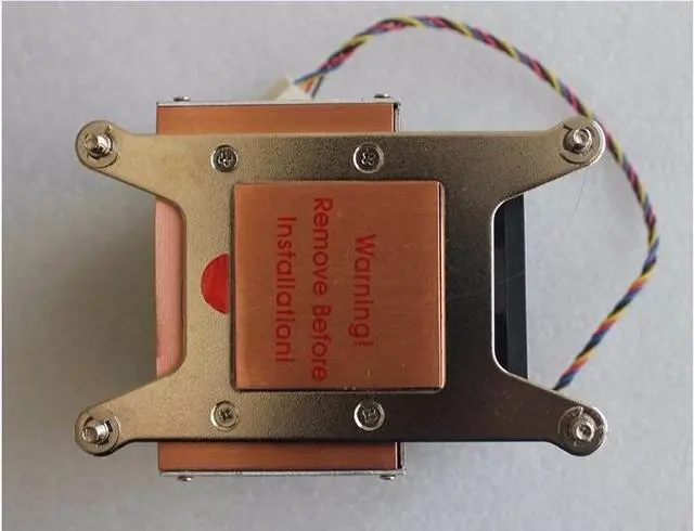 Alt view image 2 of 2 - Rectangle 2011 radiator cpu radiator fan with fan 2u computer case