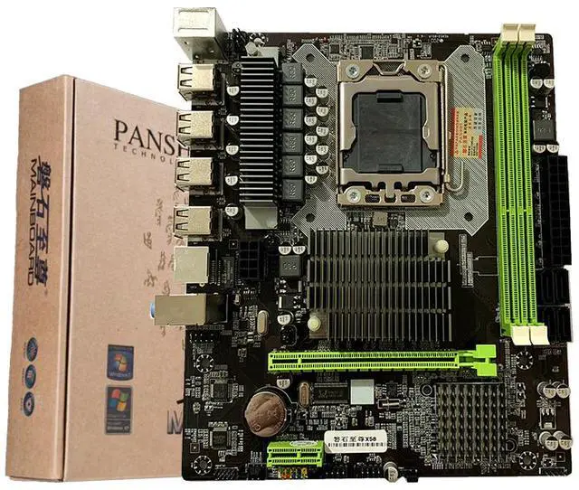 Alt view image 2 of 3 - Motherboard X58 1366 needle Desktop board Gigabit Ethernet Supports desktop memory Or REG ECC memory