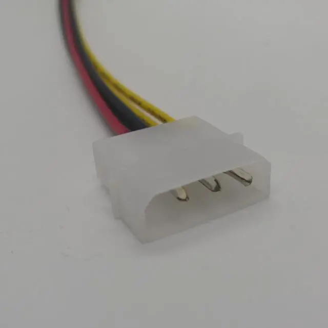 Alt view image 5 of 5 - 18cm ide conector cable computer power supply extension cord IDE to 6 pin for PCI-E PCI graphics converter adapter video card