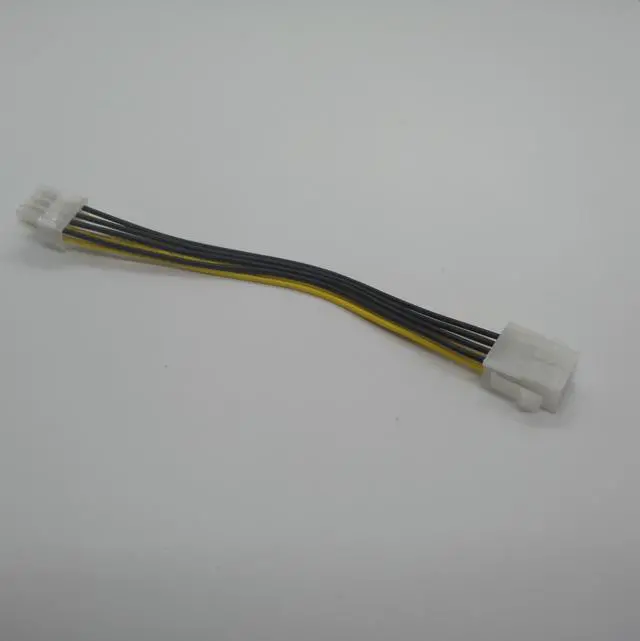 Alt view image 4 of 4 - 18CM power supply cable ATX 12V 8 pin male to 8pin female desktop computer CPU P8 extension cable cord PSU connector cord