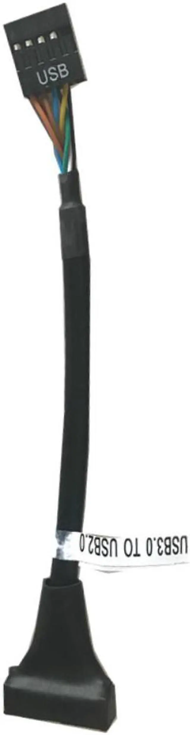 Alt view image 2 of 6 - USB 3.0 20Pin Header Male to USB 2.0 9Pin Female  Cord Data Transmission  Adapter Cable Computer Motherboard Cable Wire