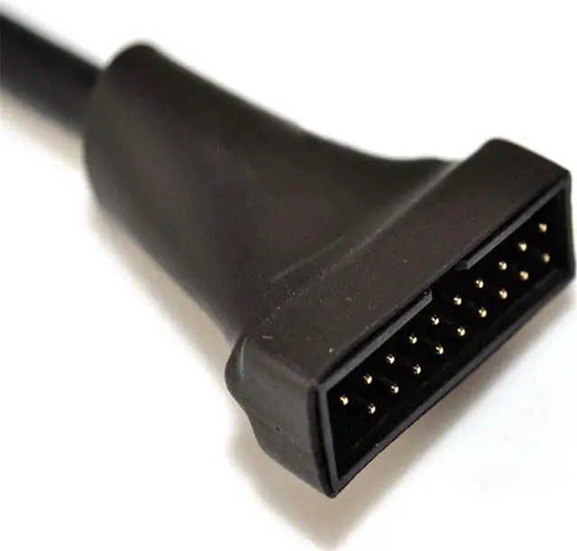 Alt view image 5 of 6 - USB 3.0 20Pin Header Male to USB 2.0 9Pin Female  Cord Data Transmission  Adapter Cable Computer Motherboard Cable Wire