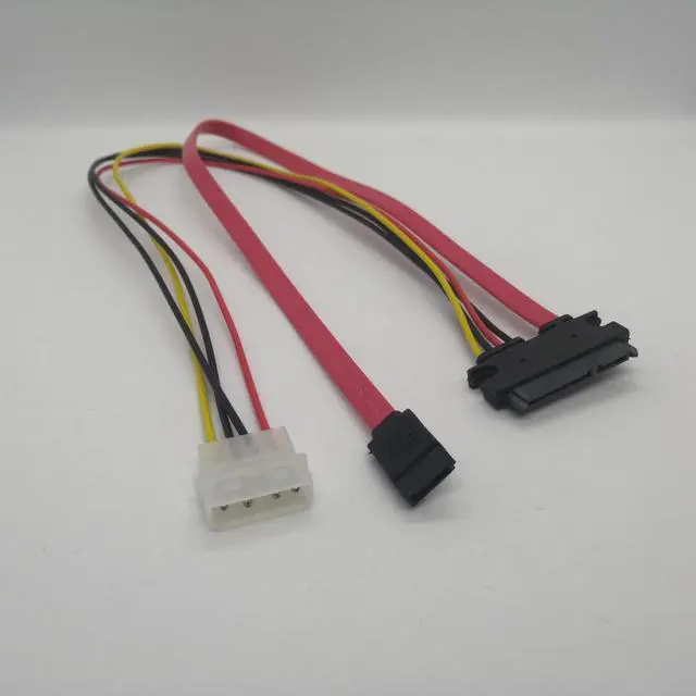Alt view image 2 of 4 - 50CM SATA 22Pin 7+15 to eSATA IDE Power Interface Conversion Cable Computer Extender Cable HDD 4Pin Power Supply