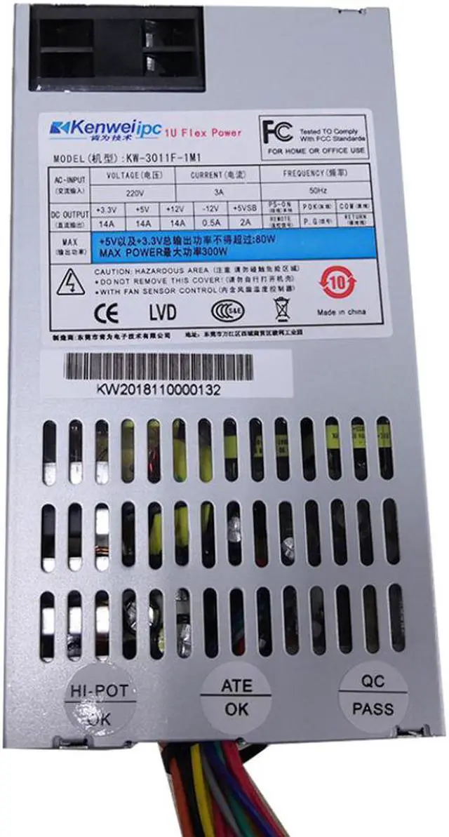 Alt view image 5 of 5 - IPC Rated 200W 1U flex power supply Industrial server small PC nas  PSU One Machine Cash Register Machine mini ITX