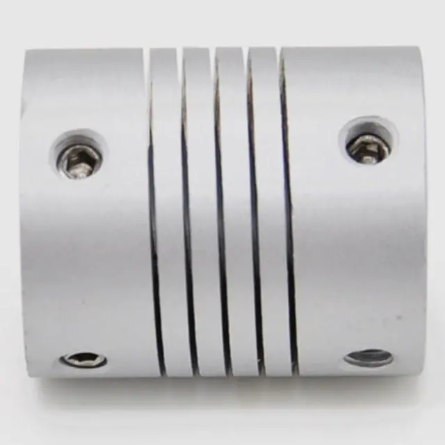 Alt view image 4 of 4 - 6mm to 8mm Shaft Coupling 25mm Length 18mm Diameter Stepper Motor Coupler Aluminum Alloy Joint Connector for 3D Printer CNC Mach