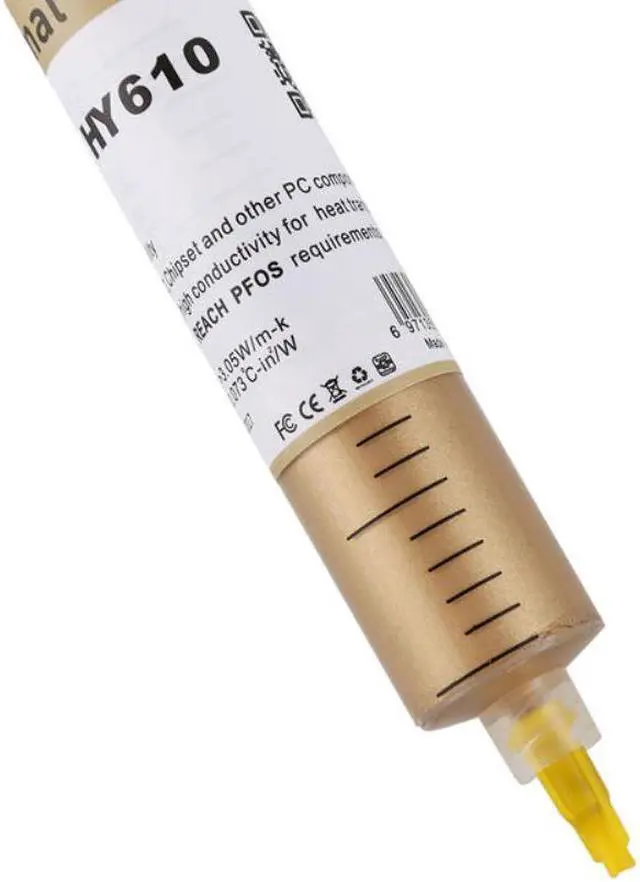 Alt view image 3 of 4 - HY610 20g Golden Thermal Conductive Grease Paste For CPU GPU VGA Chipset Cooling