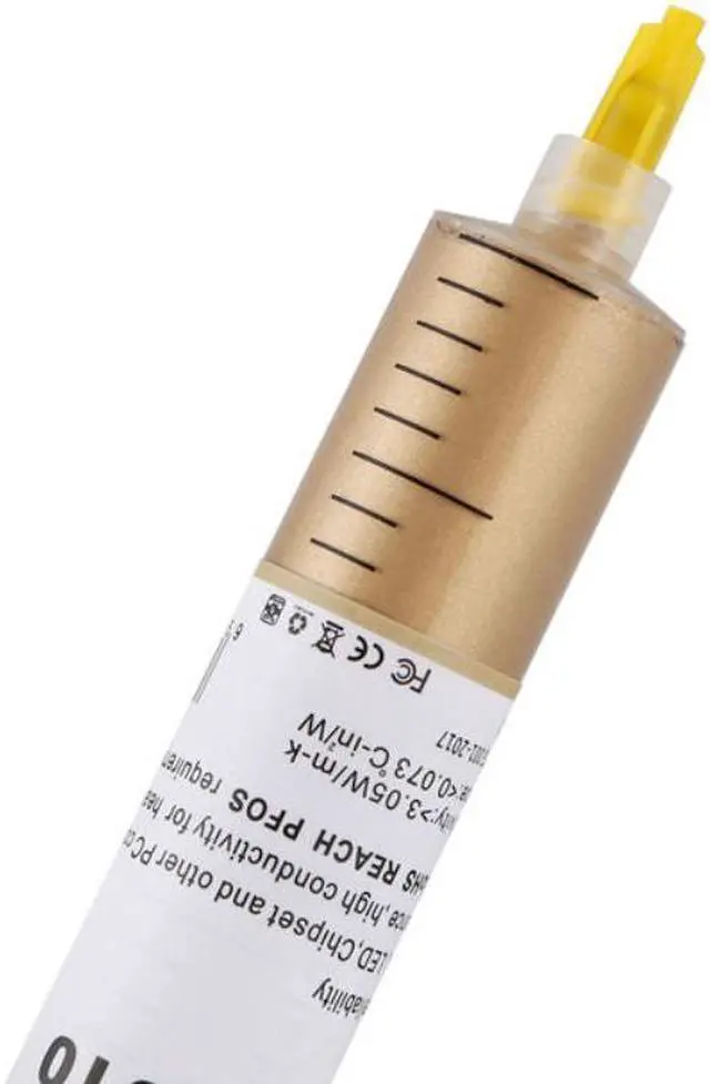 Alt view image 4 of 4 - HY610 20g Golden Thermal Conductive Grease Paste For CPU GPU VGA Chipset Cooling