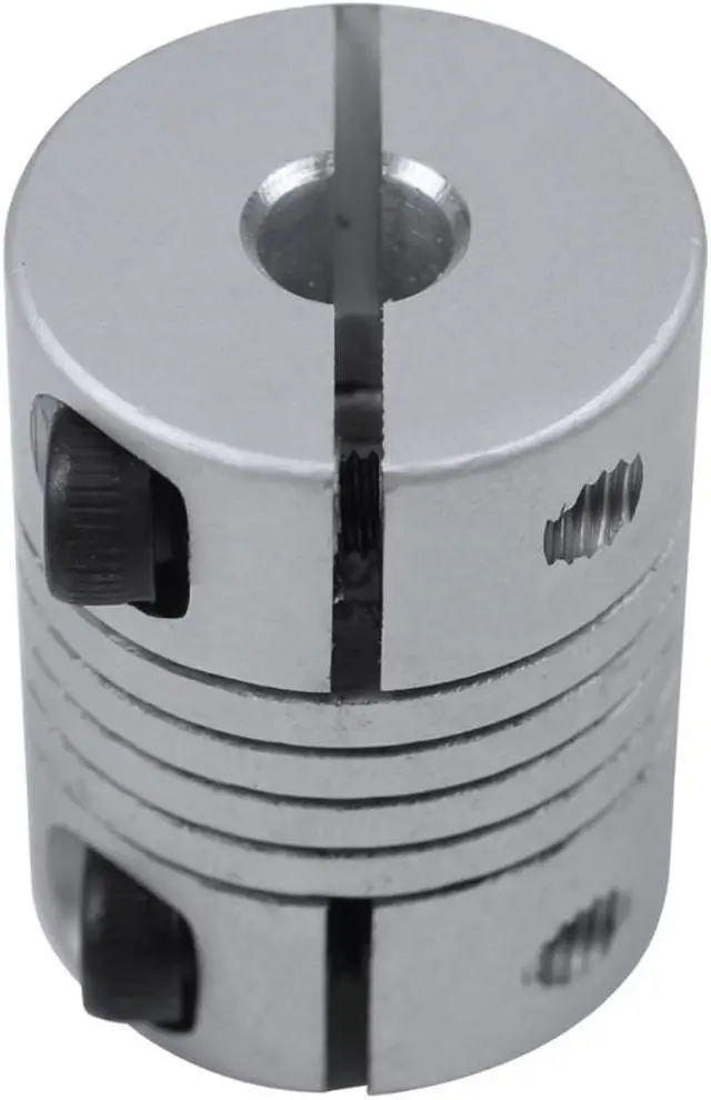 Main image of 5x6.35mm CNC Motor Shaft Coupler 5mm to 6.35mm Flexible Coupling