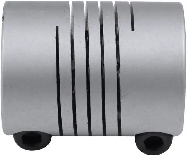 Alt view image 3 of 4 - 5x6.35mm CNC Motor Shaft Coupler 5mm to 6.35mm Flexible Coupling