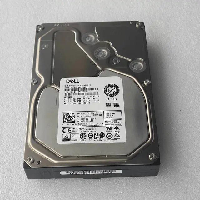 Alt view image 2 of 2 - 3.5 9X09C MG06ACA800EY 09X09C 8T SATA 7.2K 6G 256M  HDD Hard Drive
